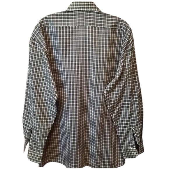 Pierre PL Leon Plaid Men’s Dress Shirt Collar Size 16.5 - Picture 5 of 8